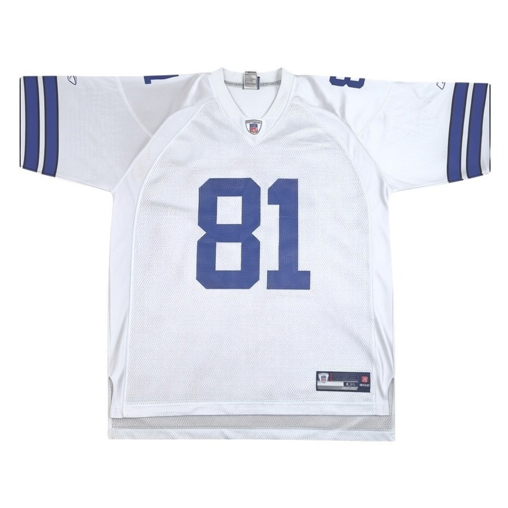 Reebok NFL Dallas Cowboys Jersey Mens XXL White Excellent Terrell Owens 81 Mesh